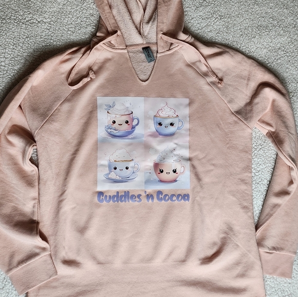 Independent trading Co ultrasoft v-neck fashion hoodies with drawstrings - Picture 3 of 8